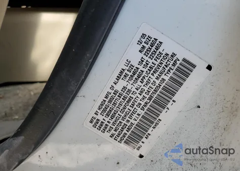 2006 Honda Odyssey Touring from USA, damaged, VIN 5FNRL38876B054108